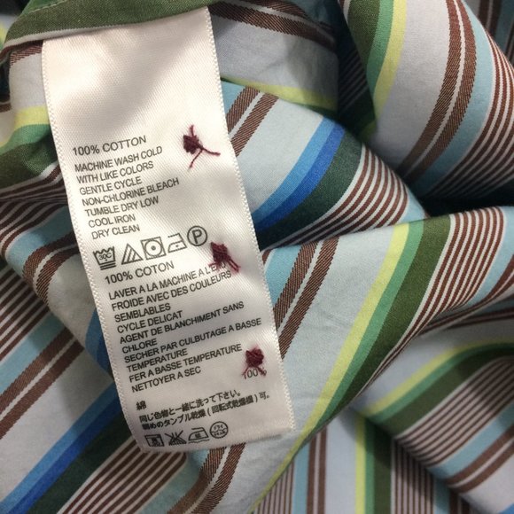 Tommy Bahama Mens Shirt Bravo Sunset Surf Stripes - Picture 15 of 16